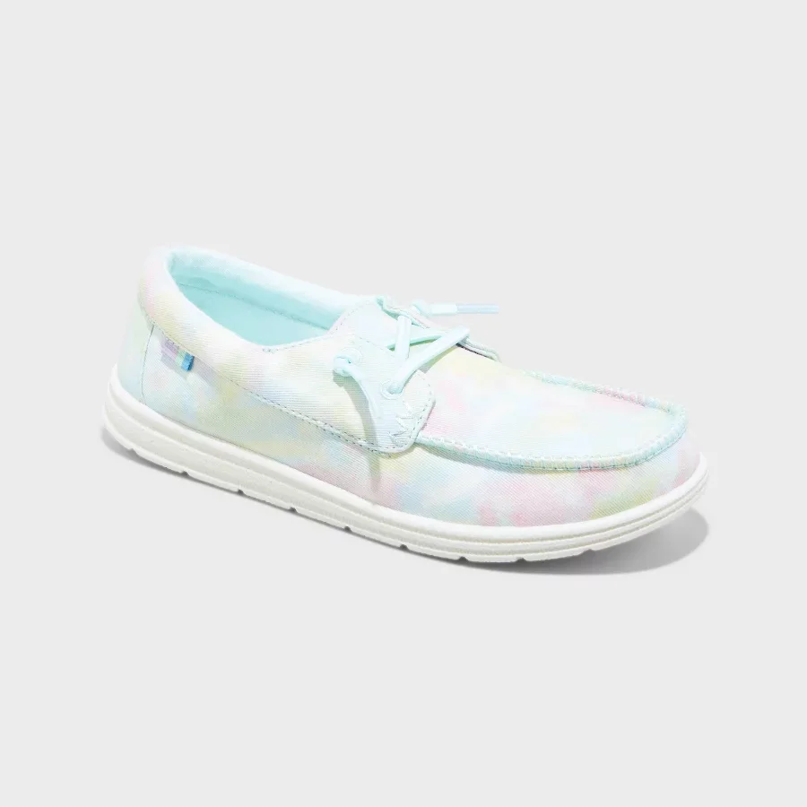 Black Cat & Jack kids Briar slip-on canvas sneakers on a white background