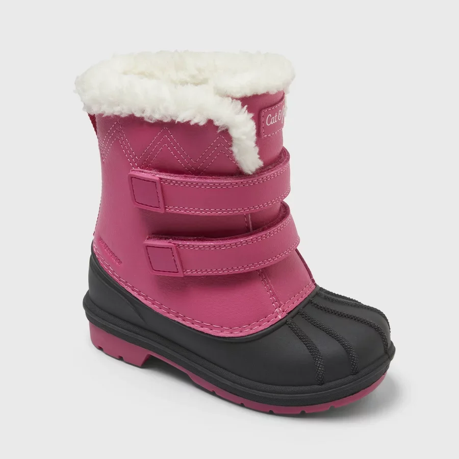 Toddler Denver 2.0 waterproof winter snow boots with toggle closure on a white background