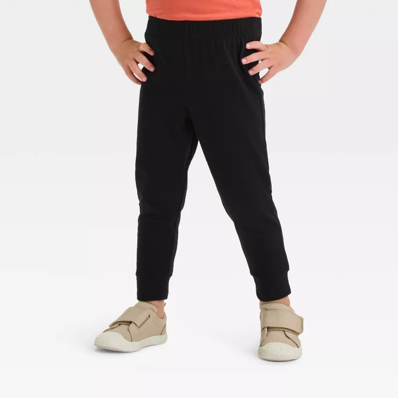 Cat & Jack Toddler Boys' Jersey Jogger Pants in black