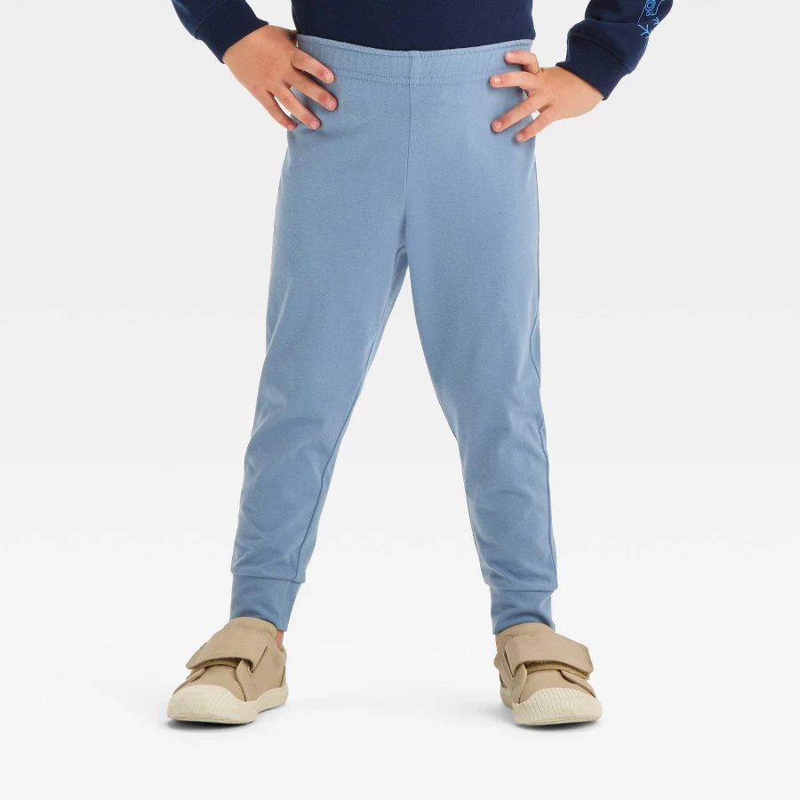 Cat & Jack Toddler Boys' Jersey Jogger Pants in light blue