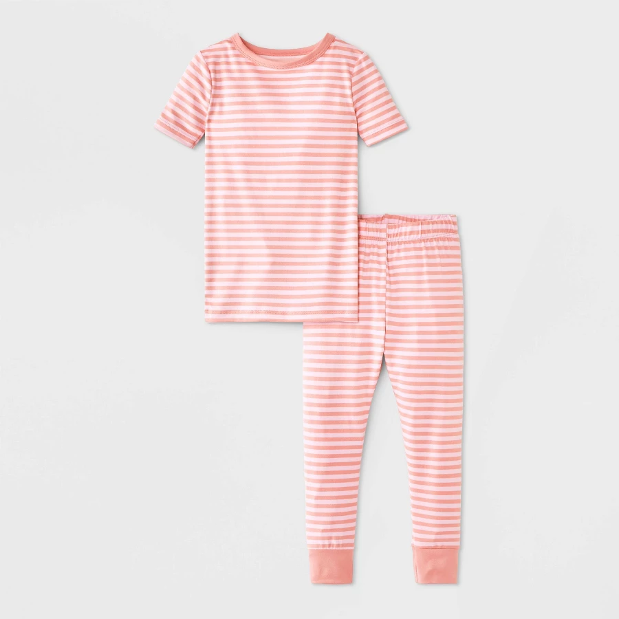 Cat & Jack Kids' 2-Piece Organic Cotton Snug-Fit Pajama Set