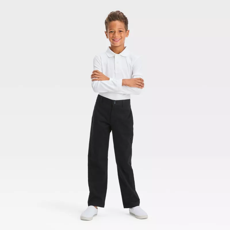 Cat & Jack Boys' Straight Fit Uniform Chino Pants